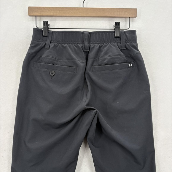 Under Armour Pants Mens 28x30 Black Golf Athletic Stretch Lightweight Casual - Picture 11 of 13